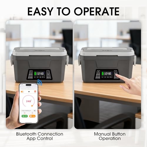 Herrfilk Cordless Electric Lunch Box for Adults with APP Control,