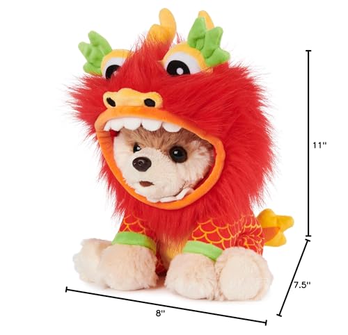 GUND Boo, The World’s Cutest Dog Lunar New Year Dragon Plush Pomeranian Stuffed Animal for Ages 1 and Up, 9”