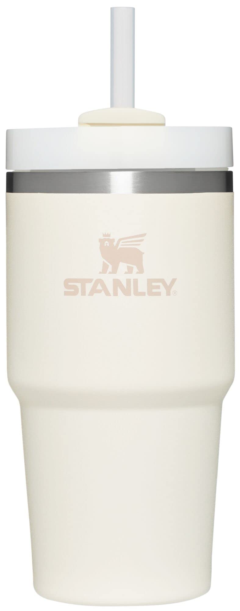 STANLEY Quencher H2.0 Tumbler with Straw 20 oz | Flowstate 3-Position Lid | Cup Holder Compatible for Travel | Insulated Stainless Steel Cup | BPA-Free | Cream