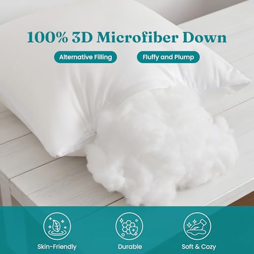 Outdoor Waterproof Pillow Inserts 20x20 Set of 2 - Square Patio Cushions