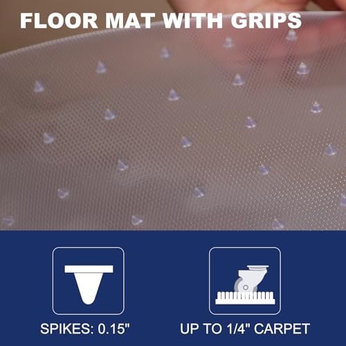 Clear Vinyl Runner Mat for Carpeted Hallways 3' x 10' Floor Protector