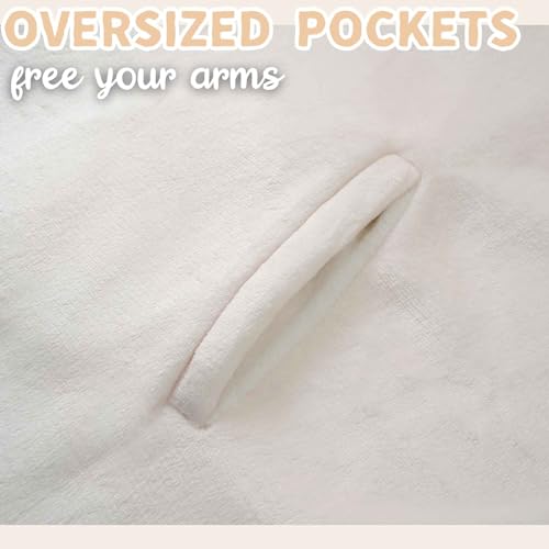 Huglanket Wearable Blanket Hoodie for Adults Oversized with Pockets - Quilting Gift
