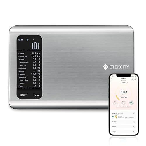 Stainless Steel Food Kitchen Scale with Nutritional Calculator - 11lb