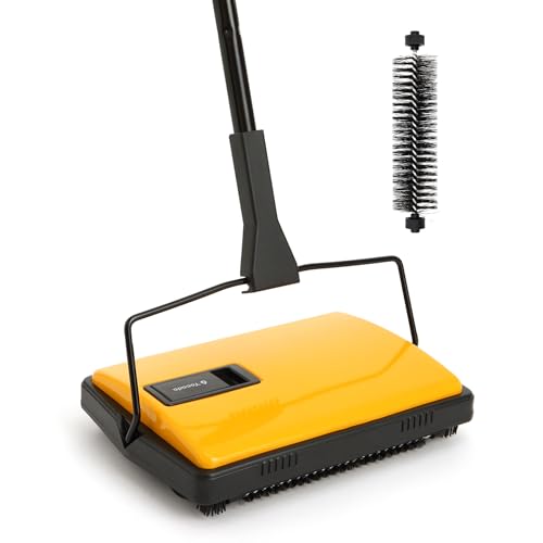 Yocada Manual Carpet Sweeper - Hand Push Household Floor Cleaner
