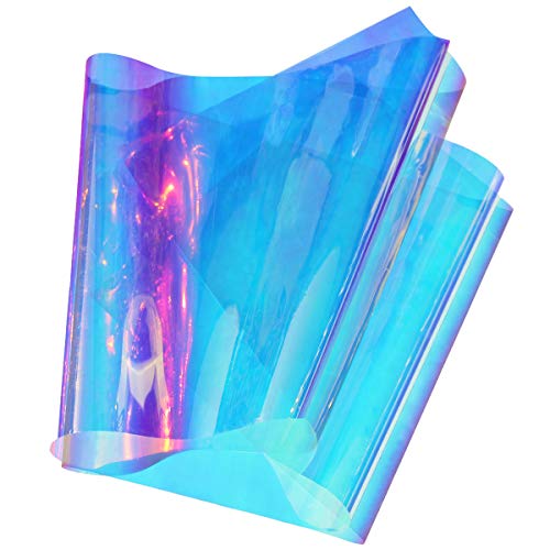 SUMAGITIN Holographic Window Film Cool Color 35.4in x 10ft adhesive chameleon rainbow effect