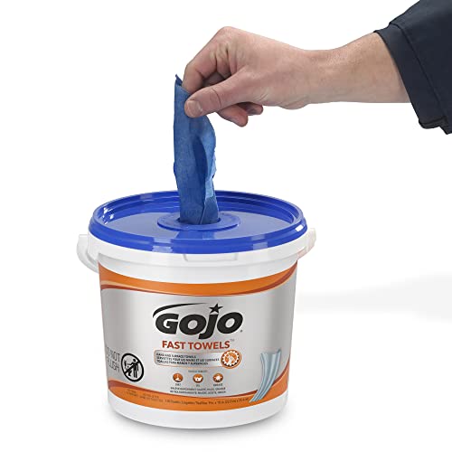GOJO Heavy Duty Textured Wet Towels 130ct Citrus Scent | Fast Hand & Surface Cleaning Wipes
