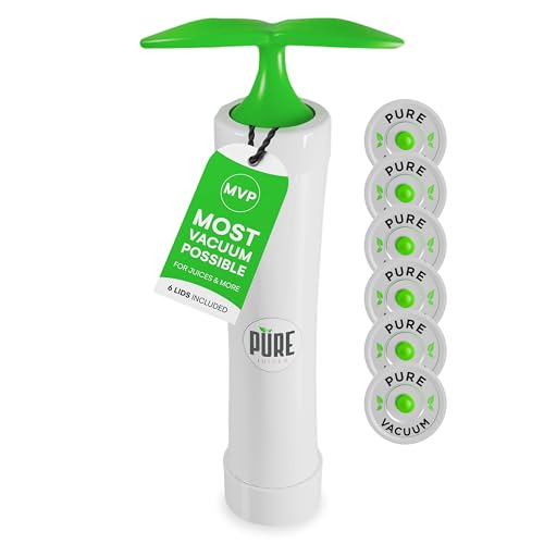 Pure Juicer Mason Jar Vacuum Sealer Kit / 1 Pack - Handheld High-Suction Food Sealer