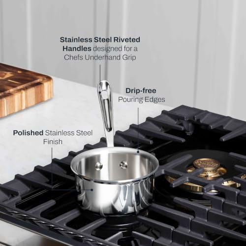 All-Clad D3 Stainless Steel 0.5 Qt Butter Warmer Made in USA