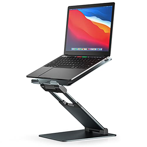 Nulaxy Gray Pull-Out Height Adjustable Laptop Stand - Supports 22lb