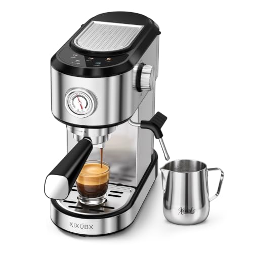 20 Bar Espresso Machine with Milk Frother & Touchscreen - Silver