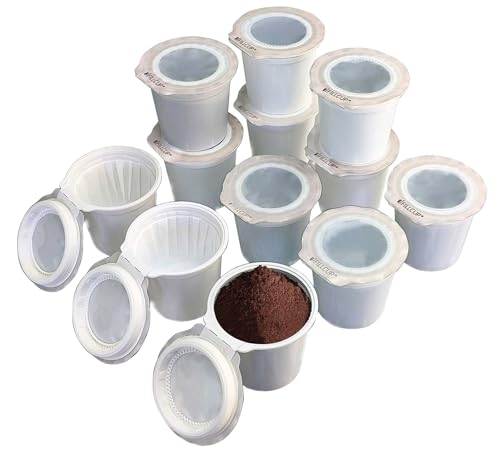 iFillCup 240 Count White Reusable Coffee Filters for K Cups - Ultra-Fine, Sediment-Free Brew, Holds 50% More Coffee, Universal Compatibility