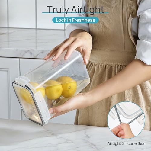 Vtopmart Black Airtight Food Storage Containers Set, 24 pcs with Lids