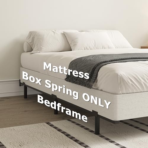 7 Inch Queen Box Spring - Heavy Duty Steel Bed Support with Fabric Cover - Variation of THIS listing