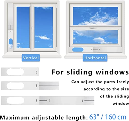 Portable Air Conditioner Vent Kit with Hose & Adjustable Window Seal