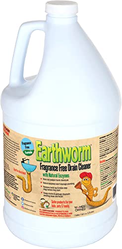 Natural Enzymatic Drain Cleaner - Fragrance-Free, Safe for Pets & Kids, 1 Gallon