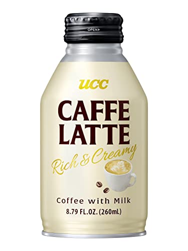 UCC Ready-to-Drink Caffe Latte 8.79 Fl Oz Pack of 24 Japan Imported