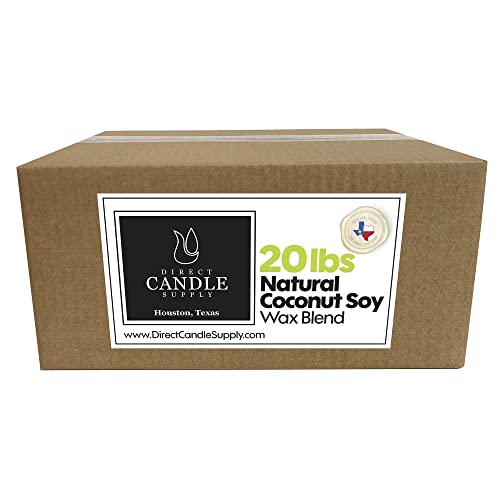 20 lb Coconut Soy Wax Slab for Candle Making - High Fragrance Load, Versatile