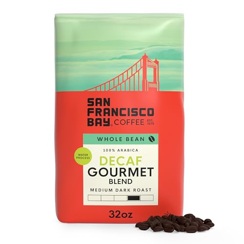 Decaf Gourmet Whole Bean Coffee - 2 lb Bag | Swiss Water Process, Arabica, Medium Roast, Sustainably Sourced