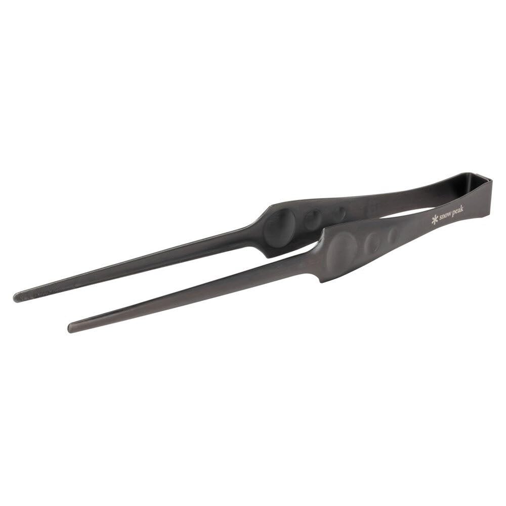Snow Peak Pitts CS-370 Stainless Steel Tongs, For BBQs, Tapered Design, Corrosion Resistant, Outdoor Camping