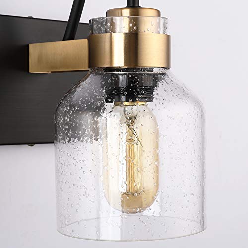 Oil Rubbed Bronze Bathroom Vanity Light Fixture 3-Light Wall Sconce Vintage Style