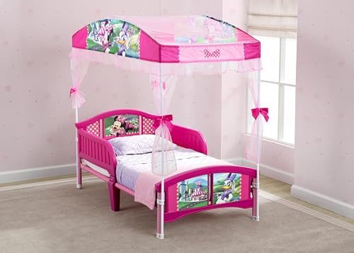 Toddler Bed with Canopy - Minnie Mouse Kids Bed for Ages 15 Months+