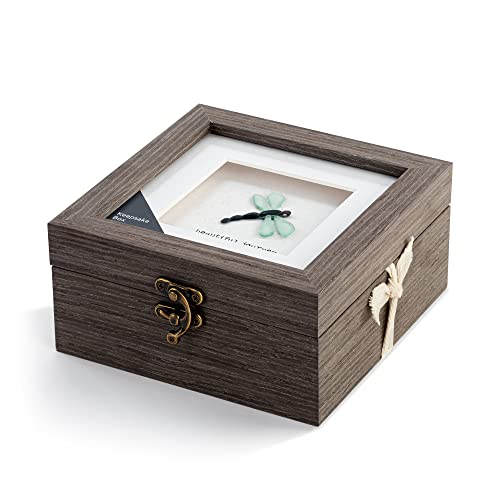 Sharon Nowlan Green Dragonfly Decorative Keepsake Box 6 x 3 in