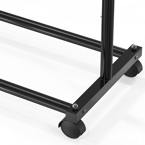 Simple Houseware Black Garment Clothing Rack with Extensible Rod