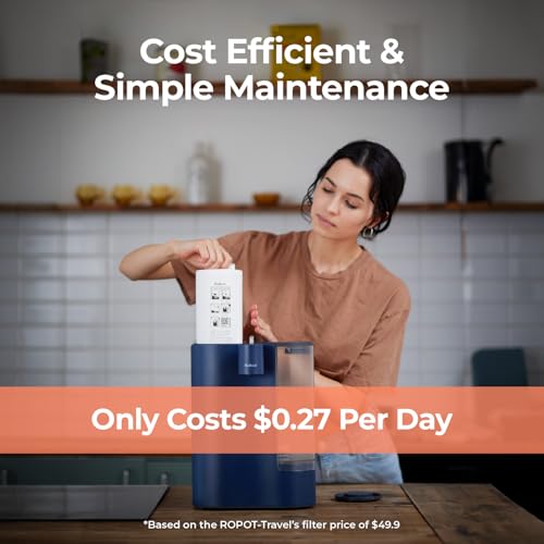 5-in-1 Reverse Osmosis Water Filter Replacement for ROPOT-Travel System
