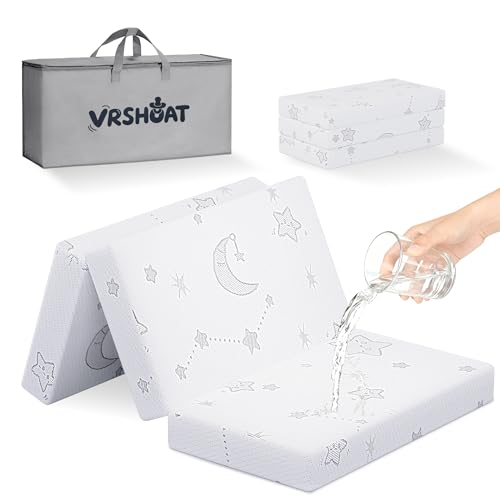 Travel Baby Mattress 38x26x3 Inches - Waterproof & Washable Pack N Play Foam