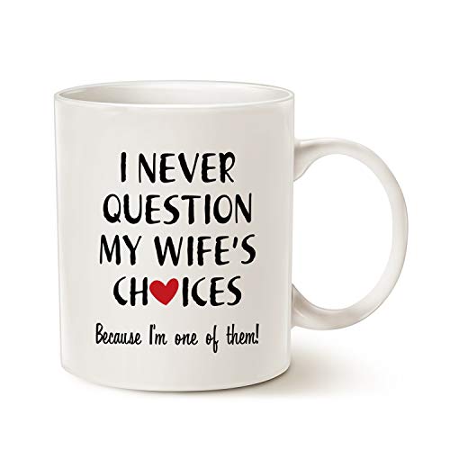 MAUAG Funny Quote Coffee Mug for Husband Valentine's Day Gifts, One