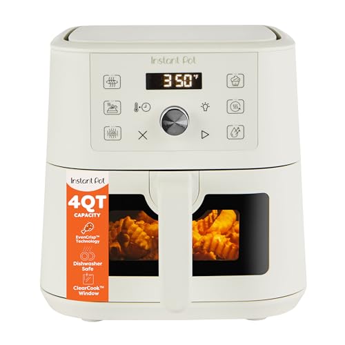 Instant Pot 4Qt VORTEX 6-in-1 Mini Air Fryer with Sea Salt - Compact Multi-Function Appliance