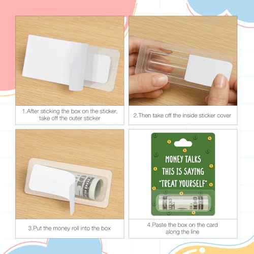 7 PCS Funny Variety Fund Gift Card for Boy Girl Money Holders for Cash Gift Money Holder Ornaments for Gifting Cash Checks Daily Christmas Birthday Tree Decorations Money Hanging Ornament