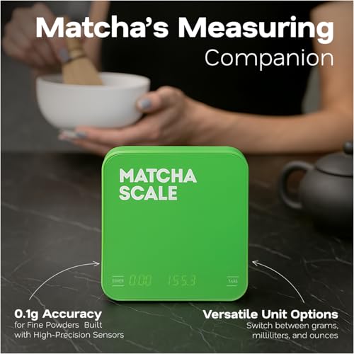 Digital Matcha Scale 0.1g Precision USB-C Rechargeable Compact Weighing Scale