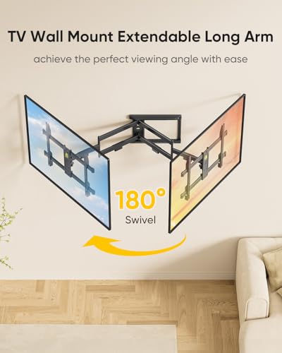 FORGING MOUNT Corner Full Motion TV Wall Mount 37-75 Inch Supports Up to 99lbs