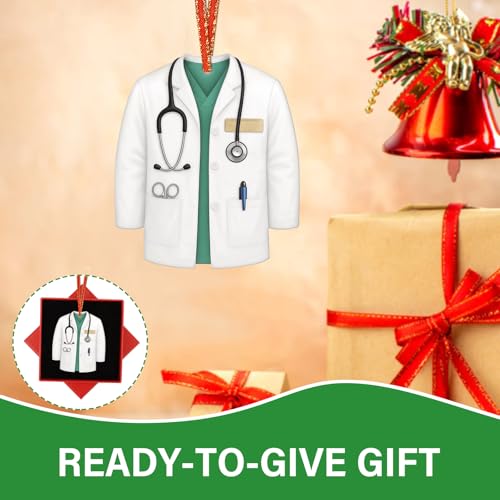 JUESMOS Doctor Christmas Ornament 2026 Doctor2 Acrylic Medical Gift for Tree
