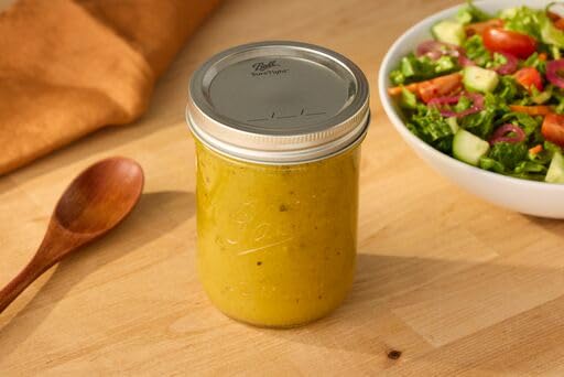 16oz Wide Mouth Mason Jars with Airtight Lids & Bands - Set of 12