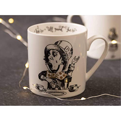 V&A Alice in Wonderland Mad Hatter Mug in Gift Box 350 ml - Fine China