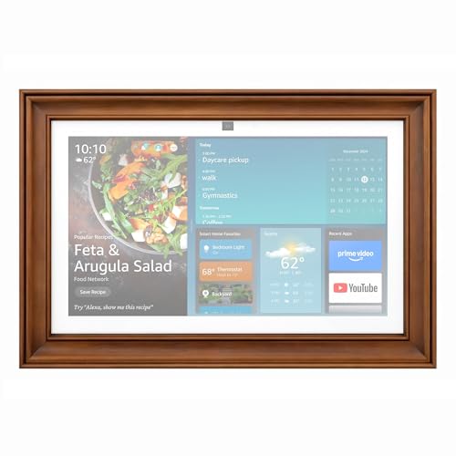 Decorative Wood Frame for Echo Show 15 (Gen 2, 2024) Wall & Tabletop Display