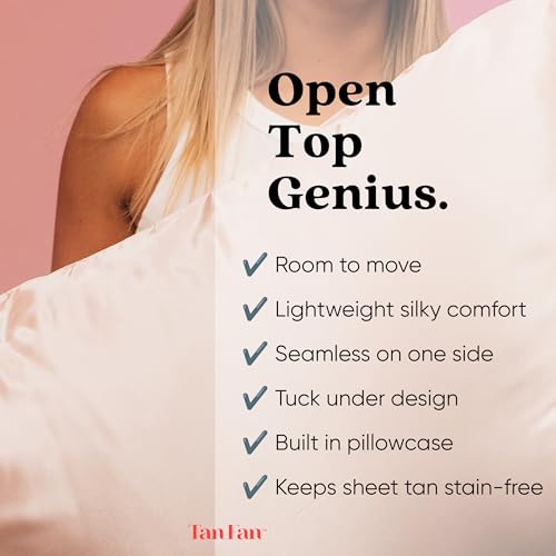 Self Tan Sleep Sack for Hot Sleepers - Cooling, Stain-Resistant, Roomy Sleep Wrap