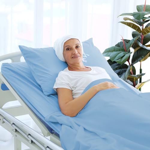 Luv4babe Blue Hospital Bed Sheets Set 6-Piece, 36x80x9 Inches, Home Use