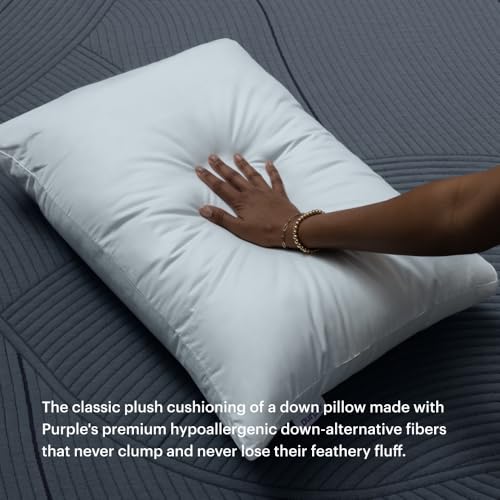 Purple Cloud Pillow - Standard Size Plush Down-Alternative Neck Pillow - Pack of 1