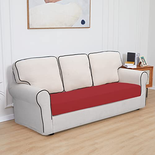 Easy-Going Waterproof 1-Piece Oversized Sofa Cushion Cover – Christmas Red (Variation: Oversized Sofa Cushion / Christmas Red)