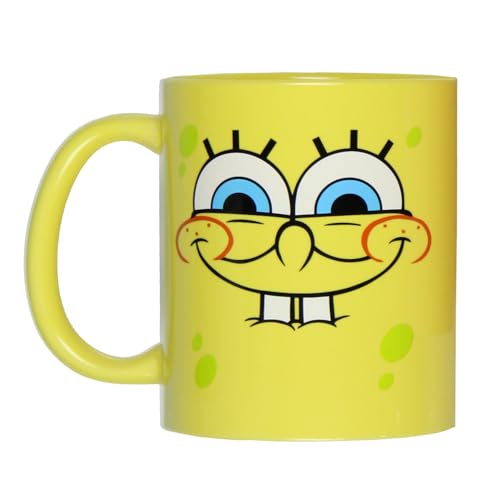 SpongeBob & Patrick 11oz Ceramic Mug Set - Nickelodeon Cartoon Coffee Cups