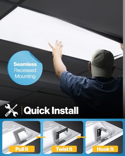 Sunco 2 Pack 2x4 LED Flat Panel Lights Dimmable 3CCT Selectable, 30-50W