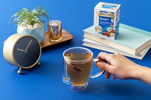 Camomile Sleep Herbal Tea with Melatonin - Twinings Superblends, 16 Tea Bags, Pack of 6