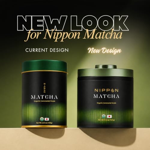 Ceremonial Grade Matcha Powder 3.53oz - Organic Uji Green Tea for Lattes & Recipes