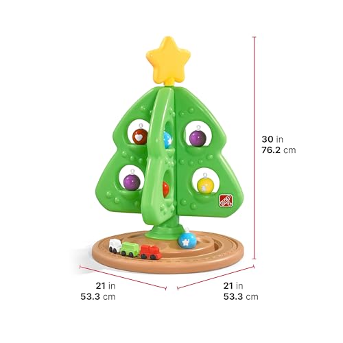 Step2 My First Christmas Tree for Kids, Interactive Train Ornament Set – Opaque Ornaments