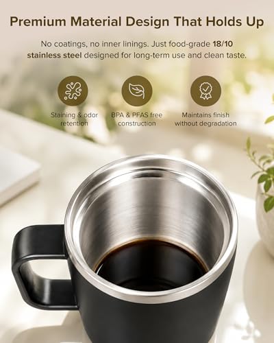 Rechargeable Heated Coffee Mug 16oz with Temperature Control & LED Display