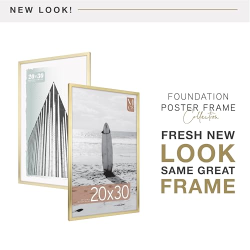 MCS Foundation Poster Frame 20x30 Brass - 1-Pack Modern Gallery Wall
