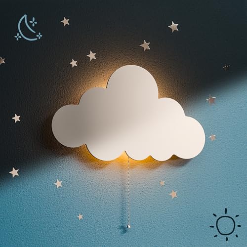 Floating Cloud Wall Lamp - Baby Nursery Night Light - Tip Perk - Cloud